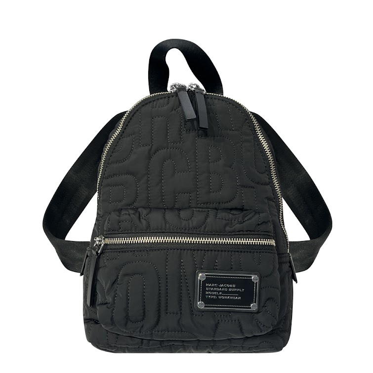 【Scarf* Free Gift】キルティングナイロン 軽量バックパック ミニ 4S4HBP002H02-BLACK 即発 アウトレット レディース