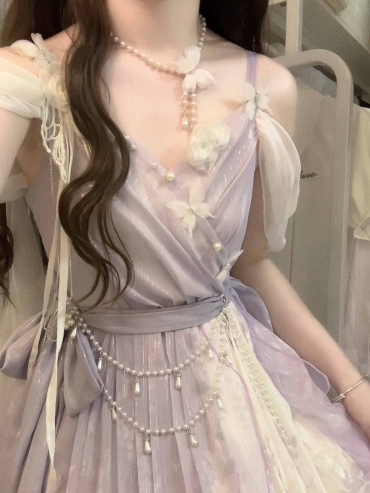 女神が世界にやって来る民族衣装の中国の要素妖精の精神改良された漢服ロリータ