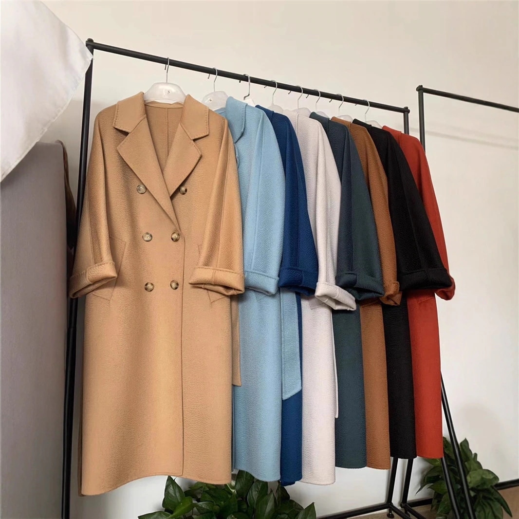 新作両面カシミヤコートレディースロングウォーターダンボールウールコート両面ウールコートレディース 13,932円