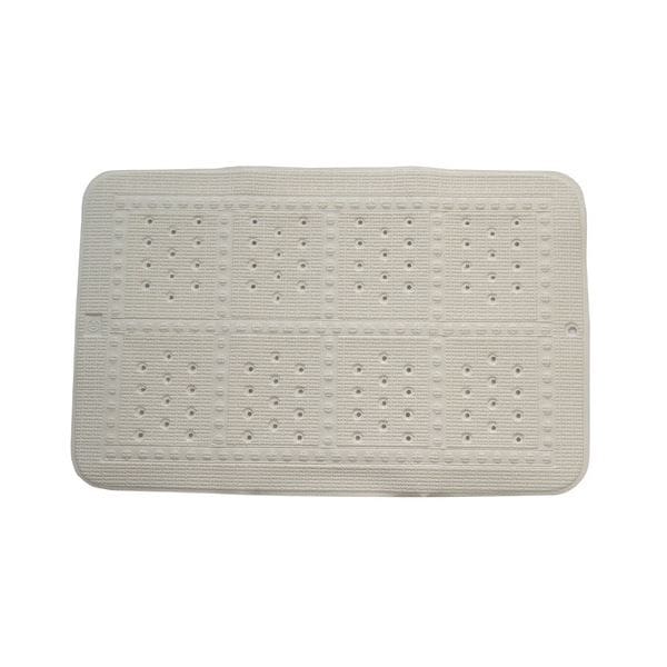 （まとめ）滑り止めバスマット Sサイズ ホワイト(×2セット)