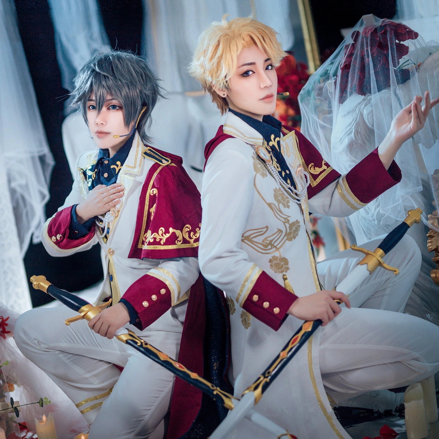 あんさんぶるスターズ 白昼夢＊微睡みのユーサネイジア Little Romance Knight 朔間凛月 瀬名泉 月永レオ 鳴上嵐 朱桜司 コスプレ衣装 コスチューム ハロウィン 变装 仮装期間限定 14,272円