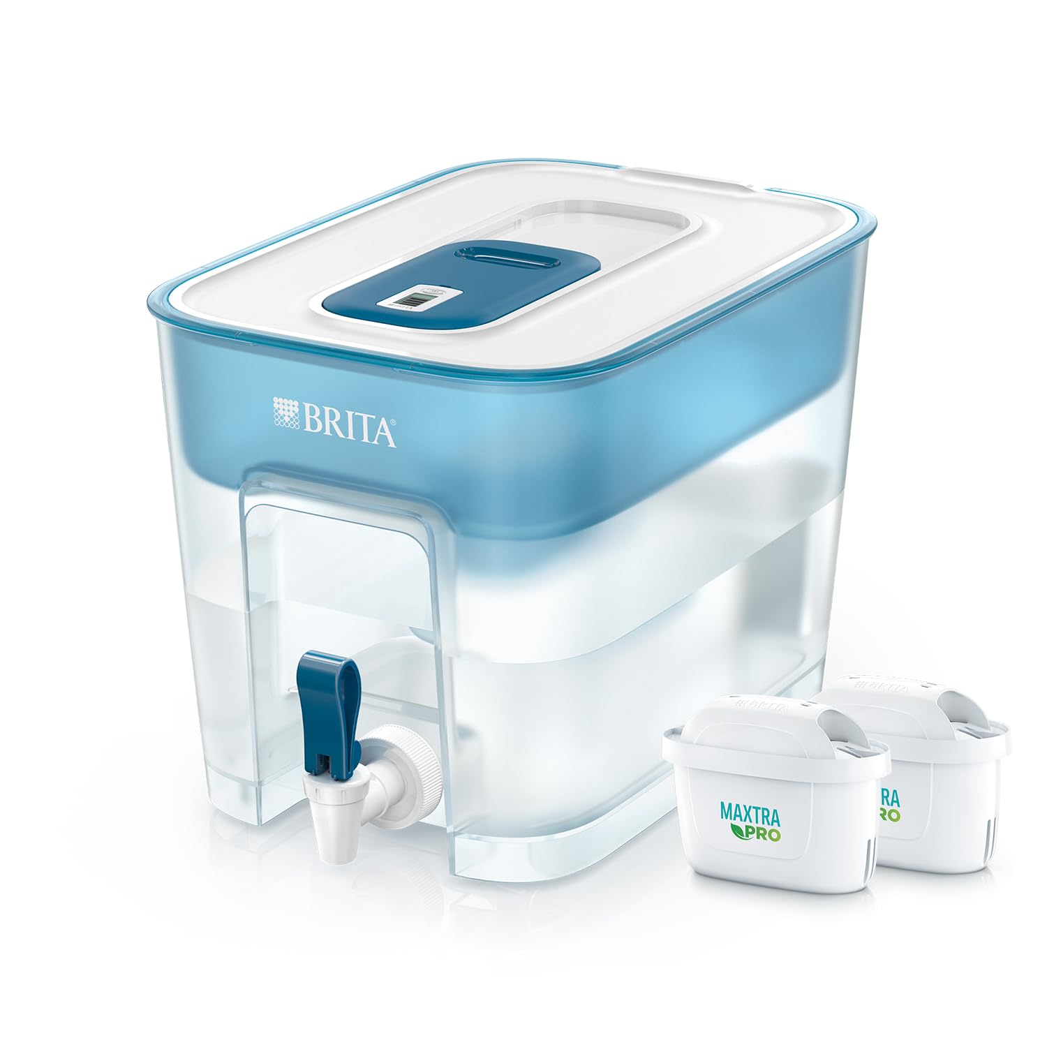 ブリタ 浄水器 タンク型 PFOS/PFOA除去試験済 ろ過水容量:4.85L(全容量:8.2L)【日本正規品】フロー マクストラプロ ピュアパフォーマンス カートリッジ 2個付