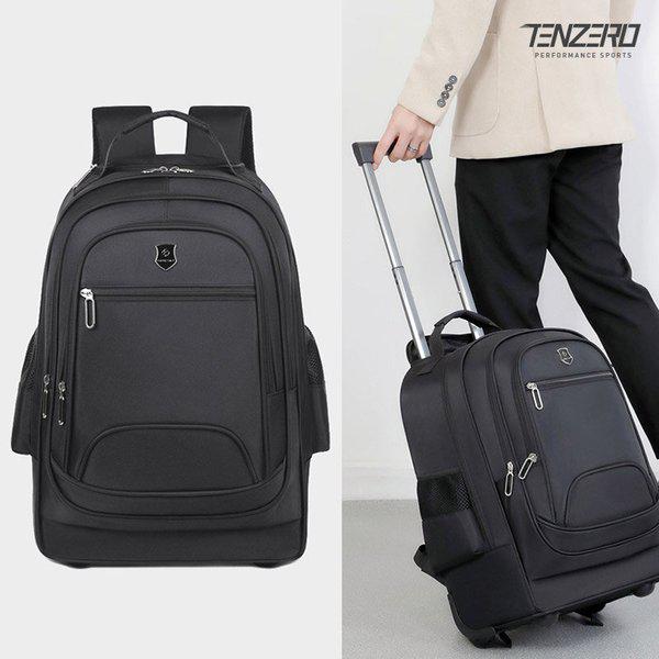 テンゼロトロリーホイール内蔵で移動に便利な大容量バックパック旅行用学生用バッグ出張登山キャンプ
