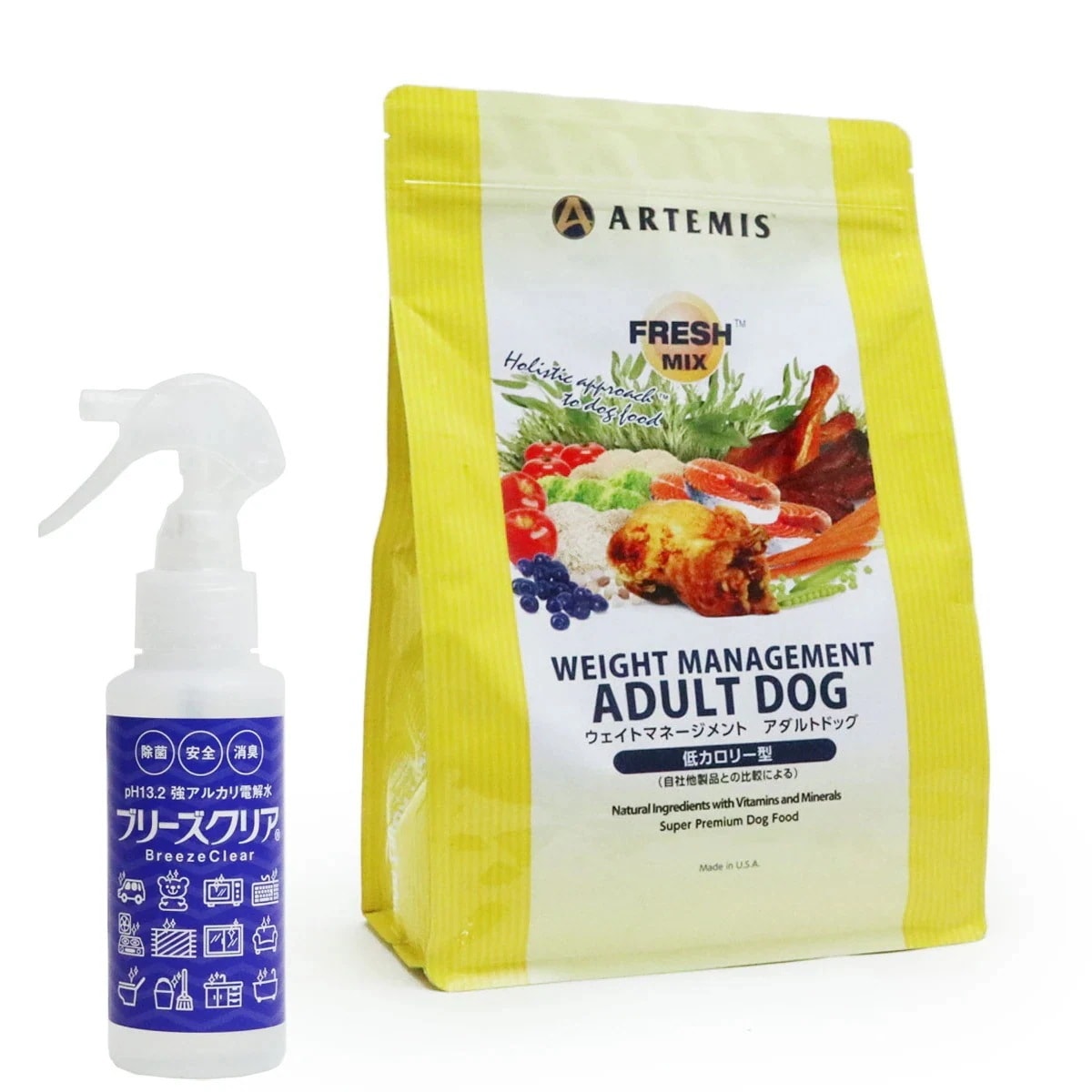 フレッシュミックス ドッグフード ウエイトマネージメント アダルトドッグ 3kg【ph13.2強アルカリ電解水100ml付き】