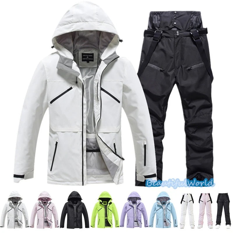 スノーボードウェア 上下セット スキーウェア メンズ レディース セットアップ 男女兼用 スノボウェア スノーボード ジャケット パンツ 撥水防風 保温 雪遊び 暖かいH5