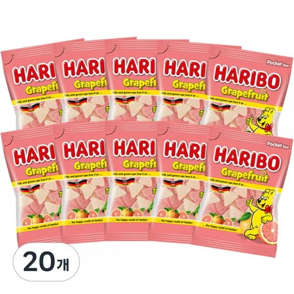 ハリボーグレープゼリー 하리보 그레이프프루트 젤리
