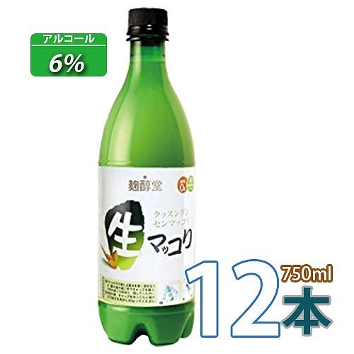 10(02611x12)麹醇堂 生マッコリ 750ml x 12本 センマッコリ クール便発送韓国酒 センマッコリセット 韓国食品韓国料理韓国食材おかず 5,797円