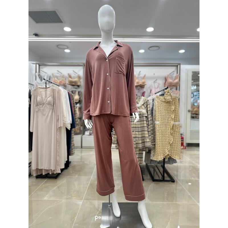 バーバラ・シャンテル・レーヨン混紡ソリッド女性パジャマ CWP4018B[スターフィールドCOEXモール]