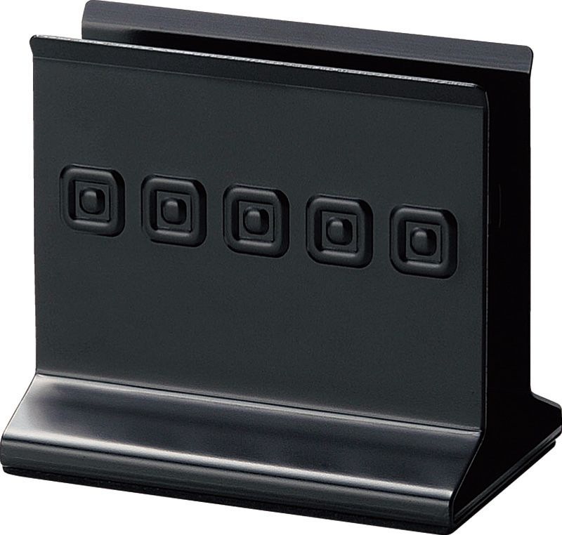 （まとめ買い）店舗用品 メタルメニューブック立て 重量タイプ メニュー立て LL ブラック BS-60LL [x3]