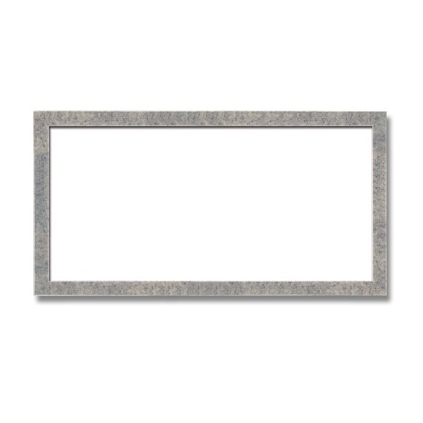 [長方形額]木製額 縦横兼用額 前面アクリル仕様 金（銀）長方形額（600x300mm）銀柄紋