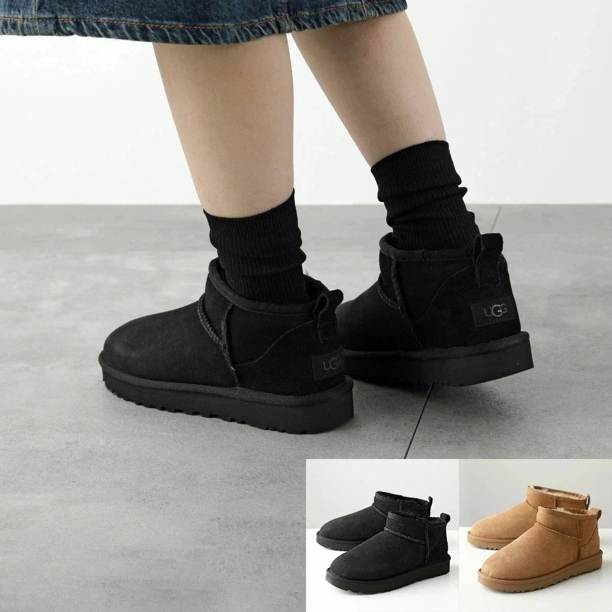 UGG アグ ムートンブーツ CLASSIC ULTRA MINI クラシック ウルトラ ミニ 1116109 レディース ショートブーツ 軽量 スウェード シ