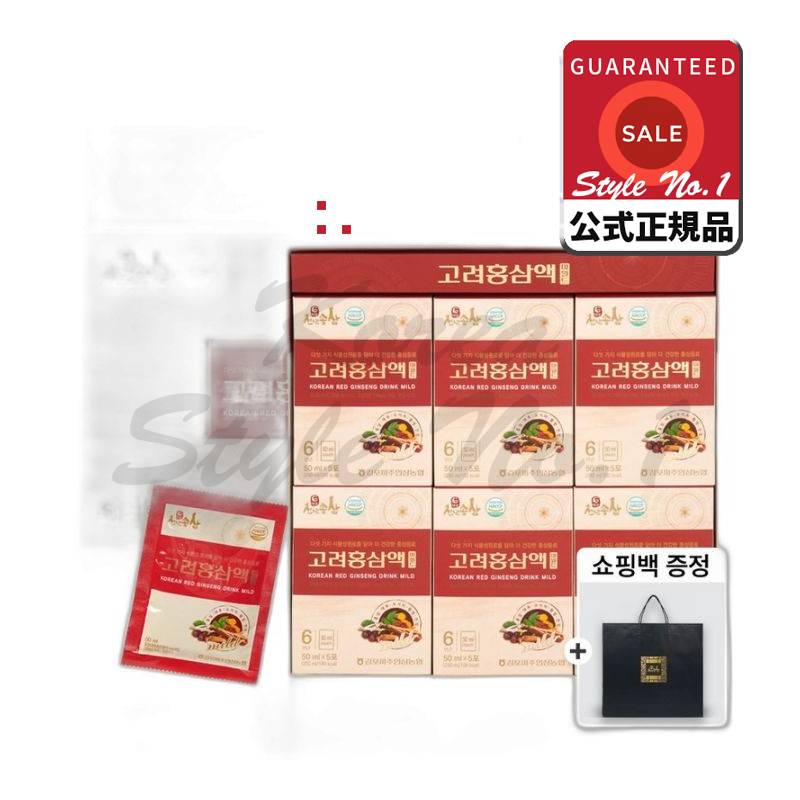農協6年根紅参高麗紅参原液マイルド1500ml 30包30個50ml