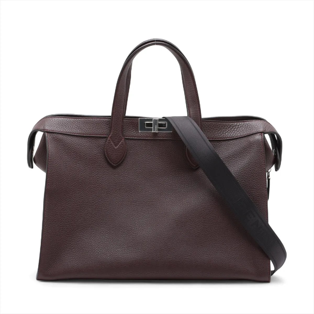 未使用 ピーカブー アイシーユー フォーティー8 7VA566 レザー 2WAY トート バッグ 斜め掛け ショルダー ビジネス 通勤 書類鞄 本革 ブラウン 茶色 A4 メンズ レディース MMM