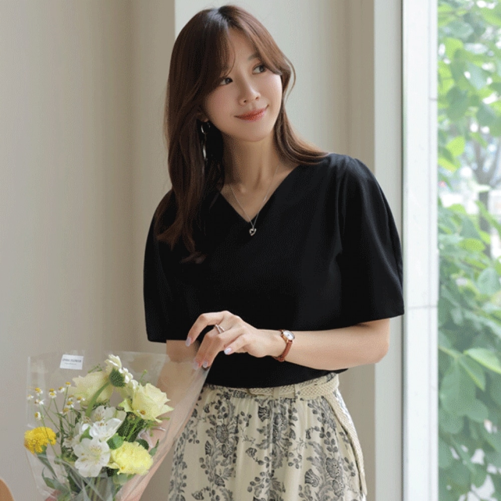 クリック＆ファニー ルンビン パフTシャツ