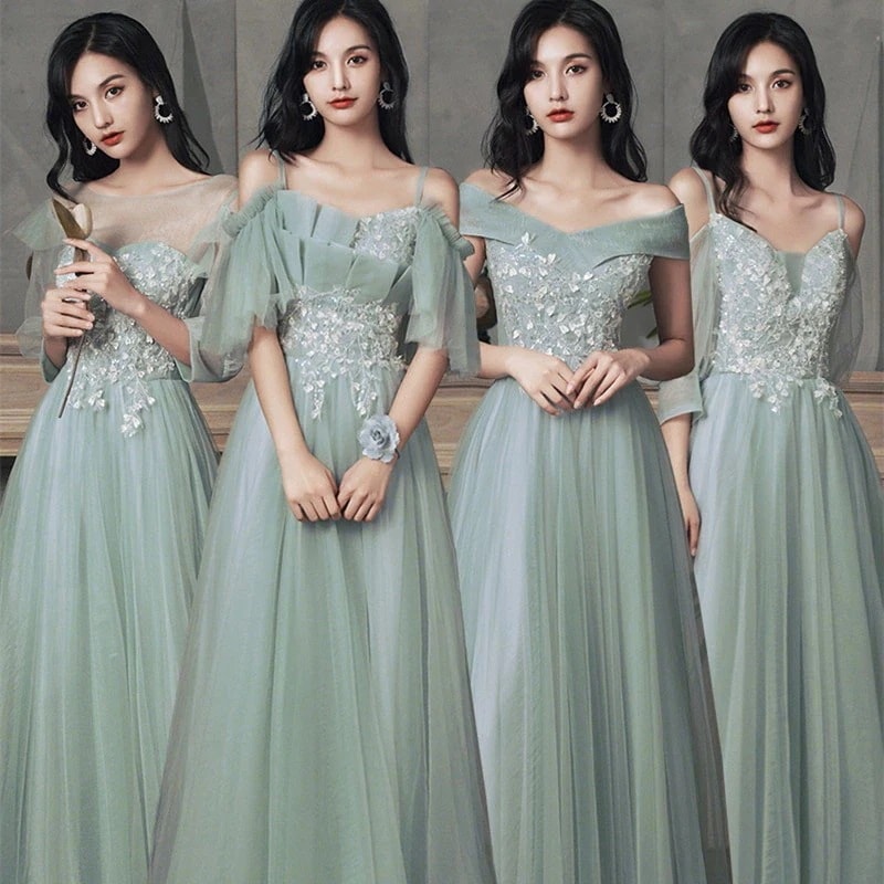 【韓国ins大人気】ロングドレス 結婚式 ドレス ピアノ発表会 レディース 演奏会ドレス パーティードレス 大人 体型カバー ブライズメイド タキシード イブニングドレス 韓国 ウェディング チュール