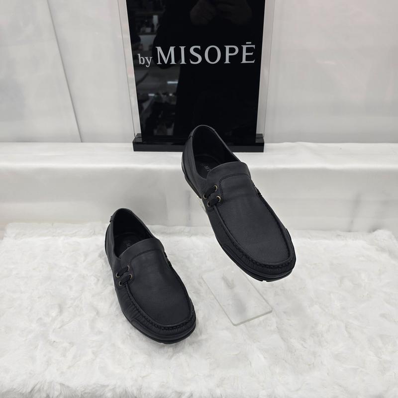 By 男性カジュアルコンフォートローファー 121HT837DZ010 BLACK 2 JJ