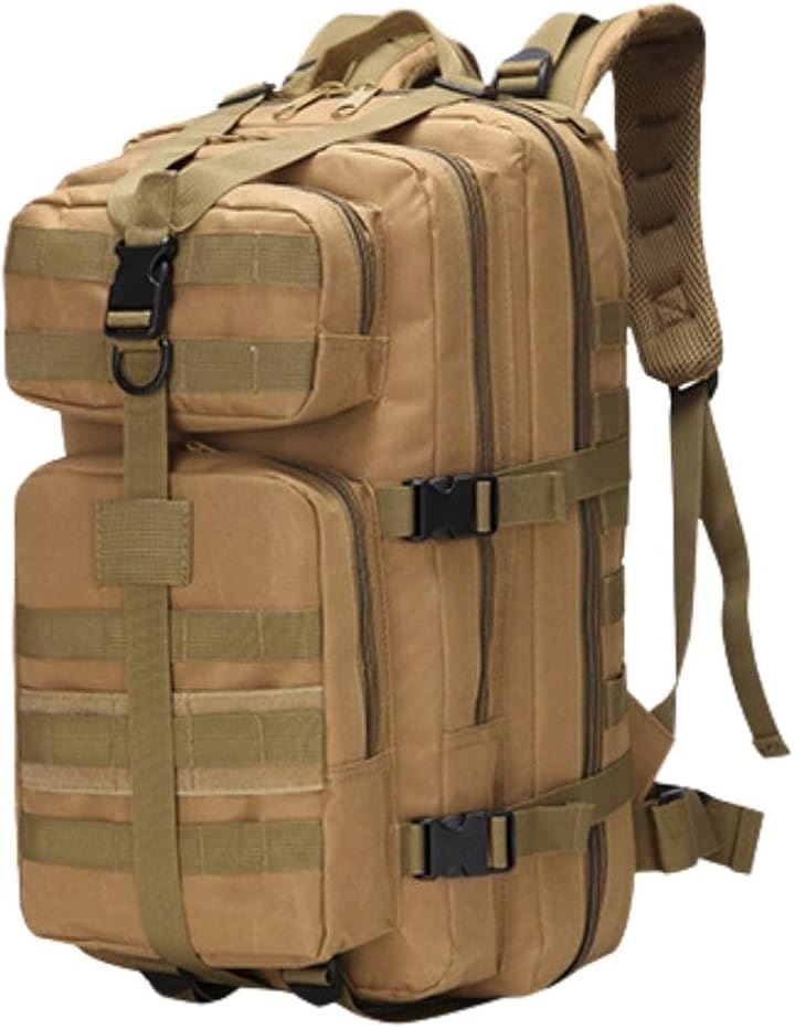 リュック サック バック パック 自衛隊 サバゲー 登山 MOLLE 容量約35L TAN 茶(TAN（茶）, M)