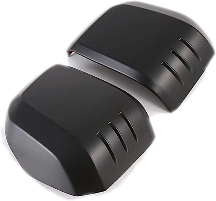 ハイエース 200系 6型 ドアミラーカバー サイドミラーカバー 両面テープ付き マット ブラック(マットブラック)