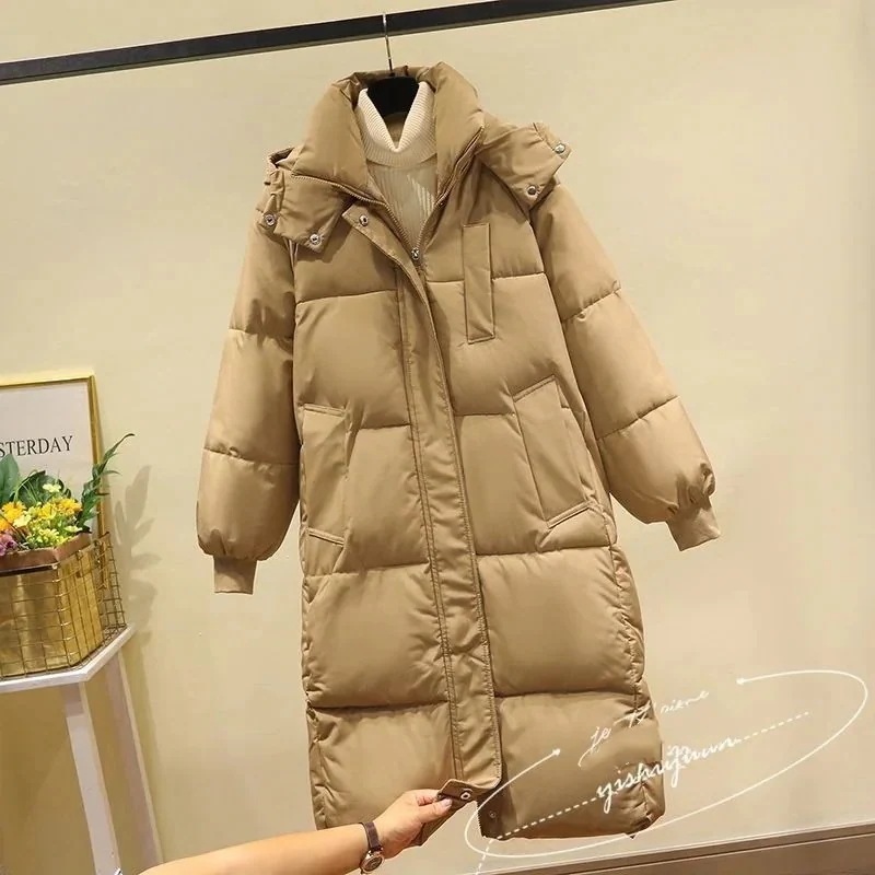 厚手 ダウンジャケット ニューデザイン セミロング 着痩せ 綿服 気質 韓国版 アウター あたたまること