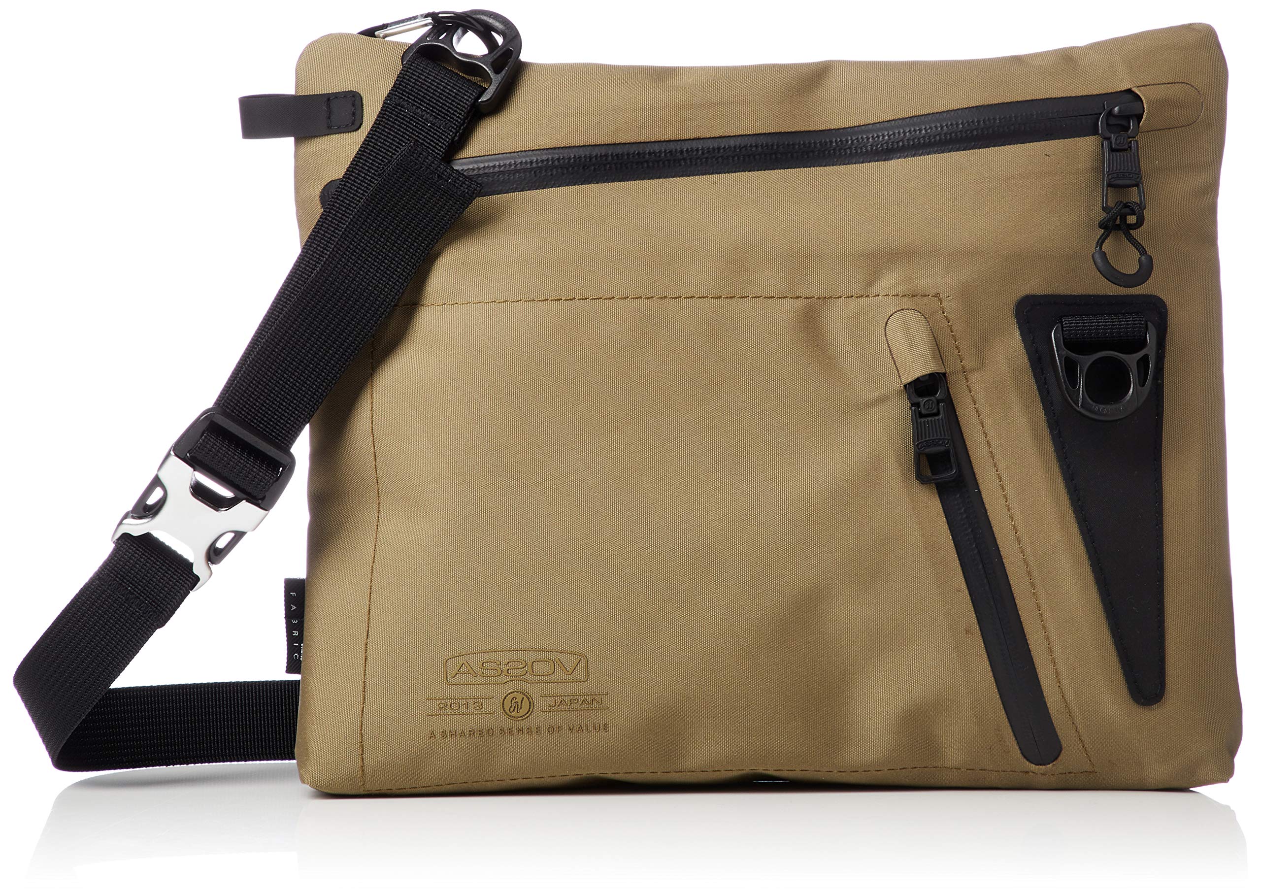 [アッソブ] 防水 サコッシュ 141603 WATER PROOF CORDURA 305D カーキ