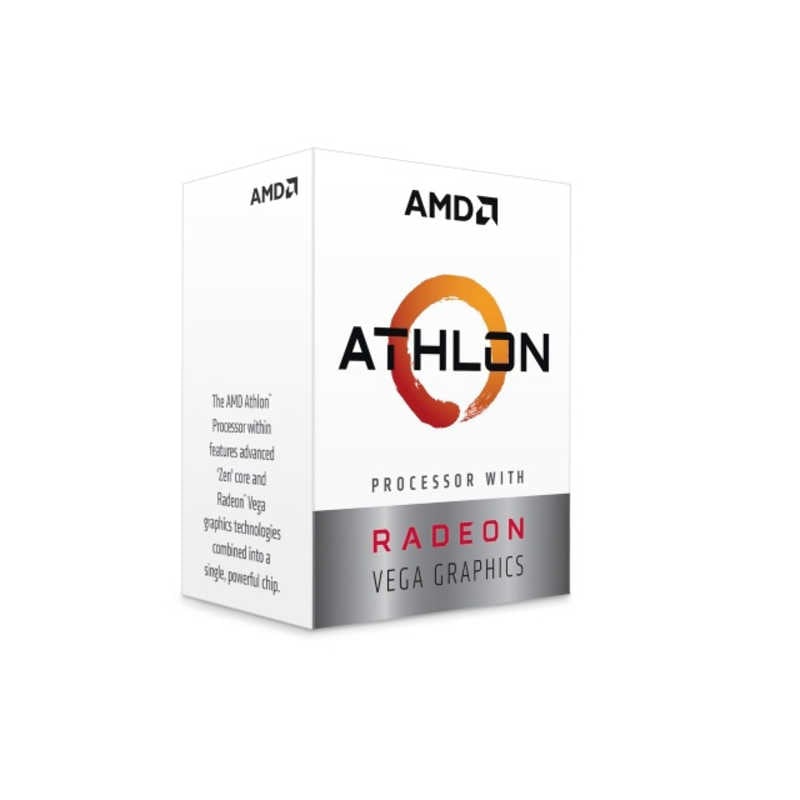 AMD　Athlon 3000G BOX (2C4T3.5GHz35W)With Cooler ［Socket AM4 / グラフィックス搭載］　YD3000C6FHSBX