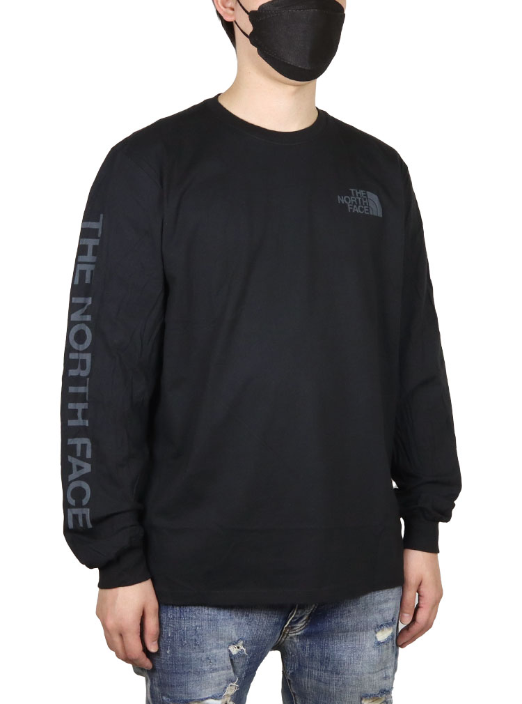 ノースフェイス ロンT Tシャツ 長袖Tシャツ アウトドア メンズ レディース ブランド 大きいサイズ 白 黒 338