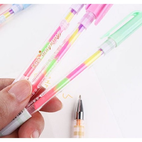 アールダルロックレインボージェルペン(6p) ×5つの学校筆記用品学用品グループプレゼント誕生日こどもの日クリスマスプロモーション