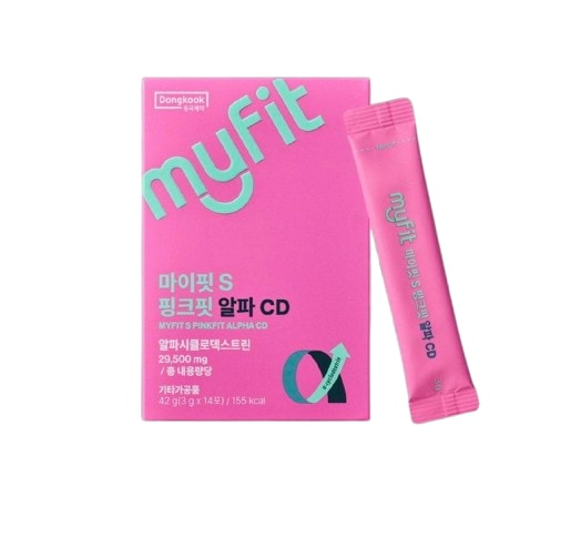 [二箇月分] MYFIT S マイフィット S ピンクフィット アルファCD 粉末 食薬庁認証 ピンクフィット イ·ボヨン アルファCD3g X 14日分 4箱