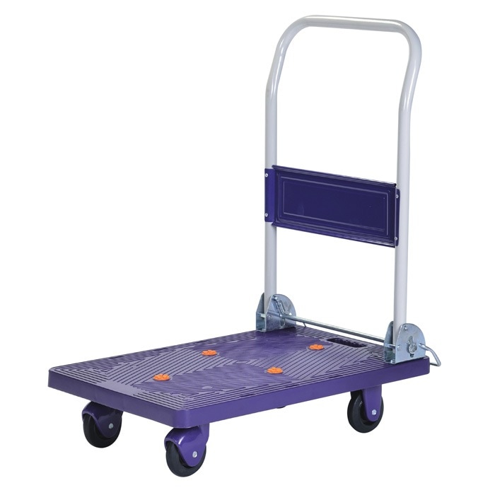 台車 平台車 自立式樹脂台車 平台車 静音タイプ 積載荷重：150kg JU1501