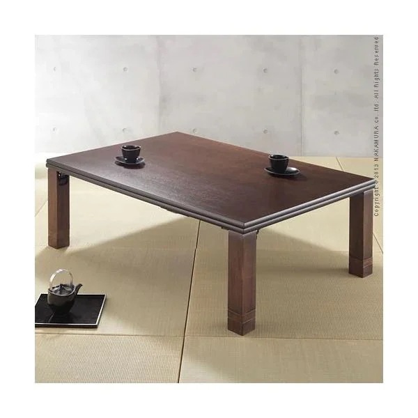 コタツテーブル 単品 こたつ テーブル 120×80cm 長方形 継ぎ脚 高さ変更 調整 折りたたみ 折り畳み フラットヒーター 日本製 北欧 リビング センターテーブル