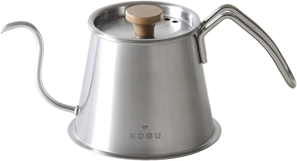 珈琲考具 コーヒーポット ツードリップポットPro 500ml フタ付き 【日本製】 直火 IH対応 食洗機対応 細口 真下に注げる 点滴ドリップ ケトル ステンレス おしゃれ アウトドア