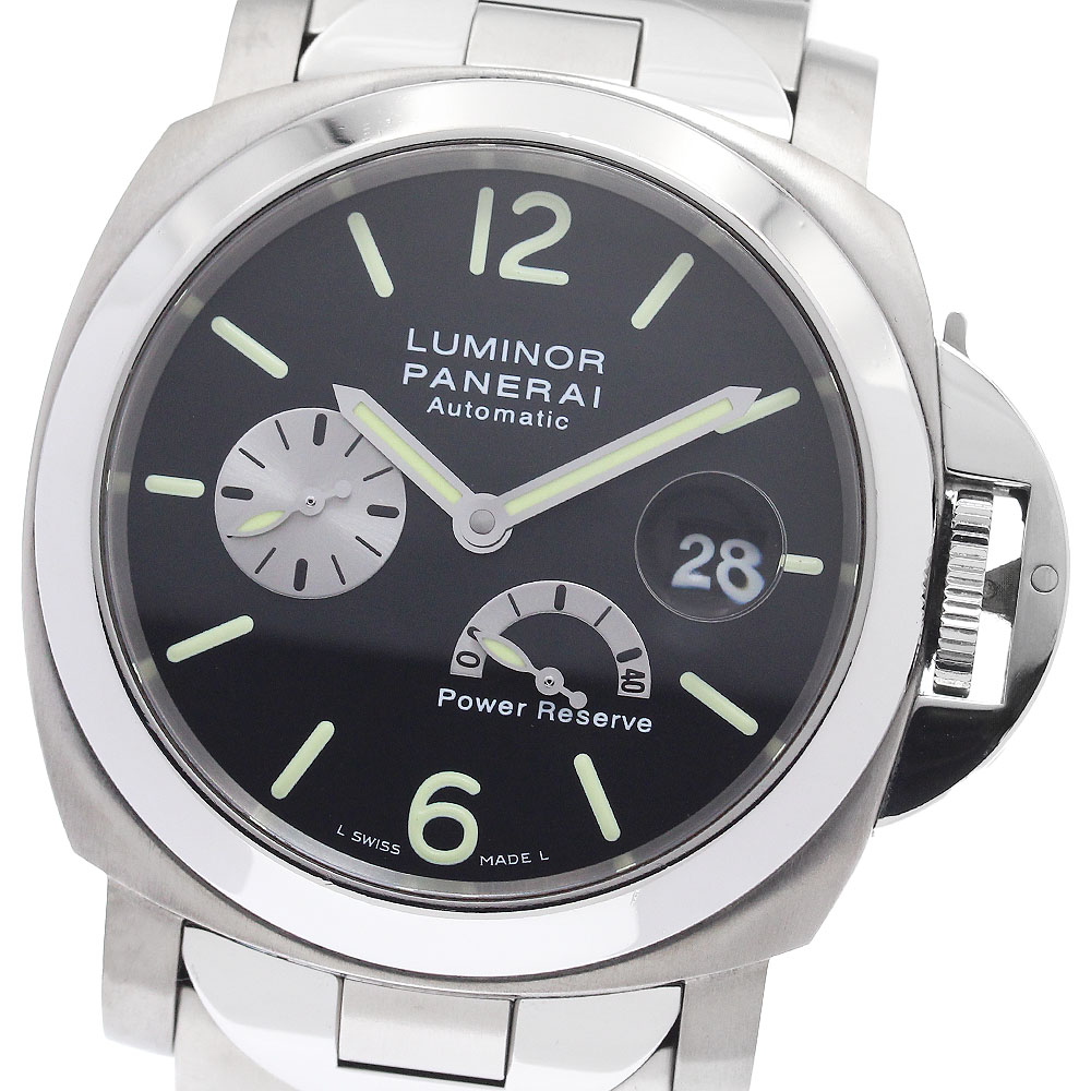 パネライ PANERAI PAM00171 ルミノール パワーリザーブ 自動巻き メンズ 箱・保証書付き_950977【中古】