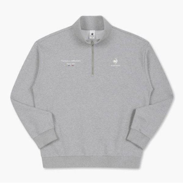 長袖Tシャツ JQS QP323TFS92-MGR ハーフジップ スウェットシャツ (MGR)H. GREY