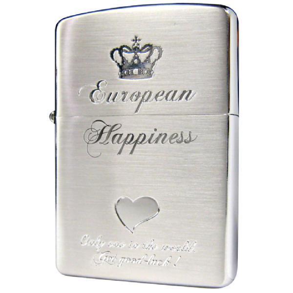 zippo ジッポー ライター 2HZ-SS HAPPY コインストラップ付き ZIPPO