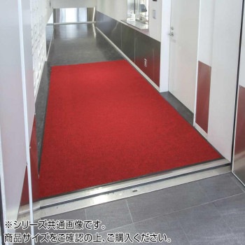 インドアマット ウォーキングレインマット 12号 90×120cm 赤