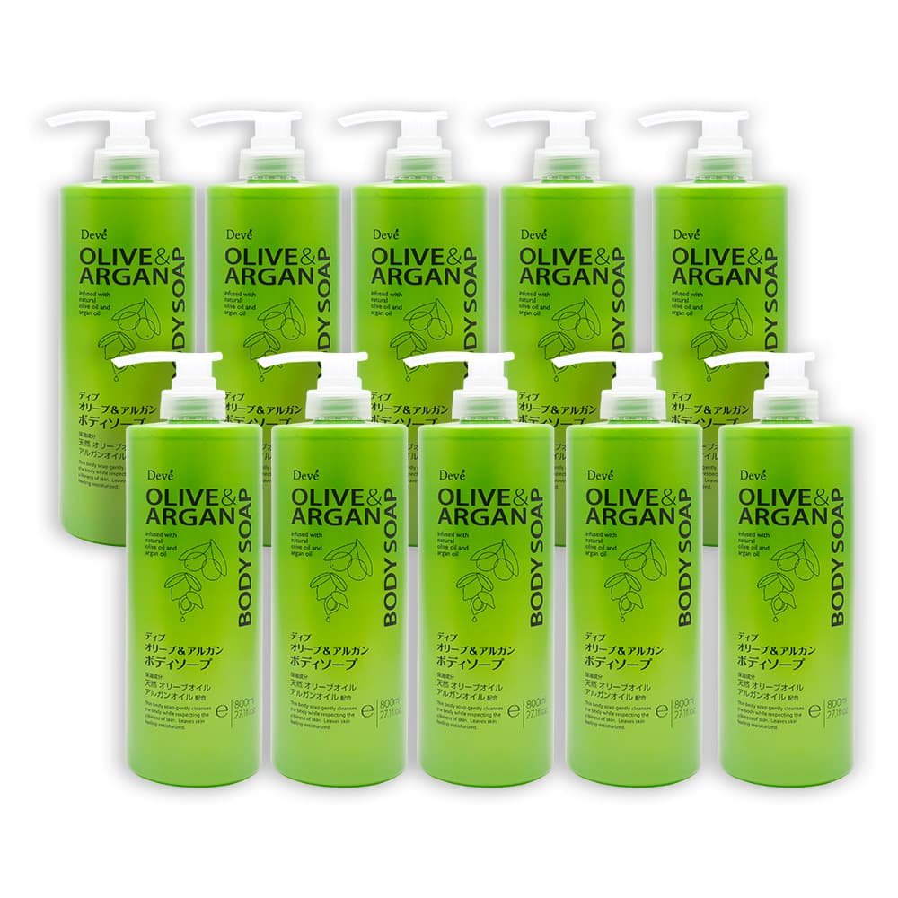 ディブ オリーブ＆アルガン ボディソープ 本体 8000ml（800ml 10本セット）