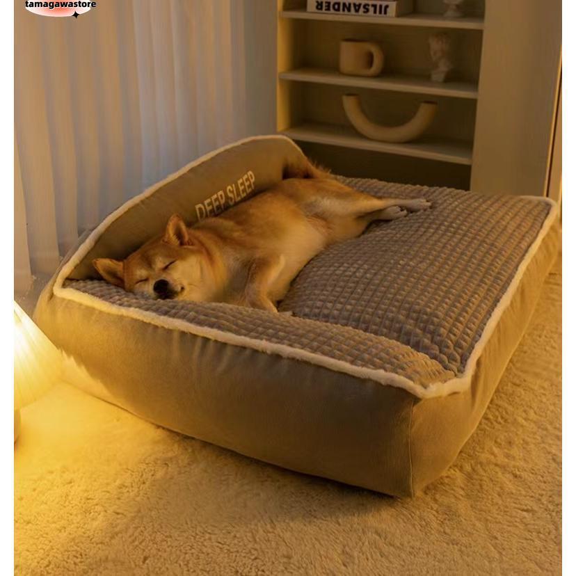 メガ割ペット 柴犬 ベッド 犬 クッション 大型犬 クッション ペット 小型犬 中型犬 大型犬 柴犬 マット スクエア型 暖かい 防寒対策