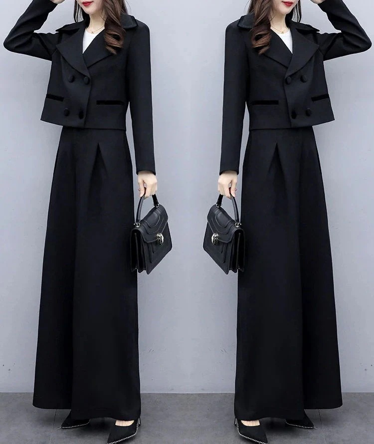 おしゃれ セットアップ レディース パンツスーツ ワイドパンツ ガチョウパンツ ゆったり 2点セット ママ 母親 L オフィス 通勤 事務所 フォマール 卒業式 入学式 30代40代50代 大