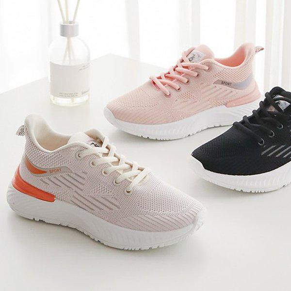 [シューズ] ニット 女性 女 スリッポン スニーカー 4cm/3color sjyj-g11