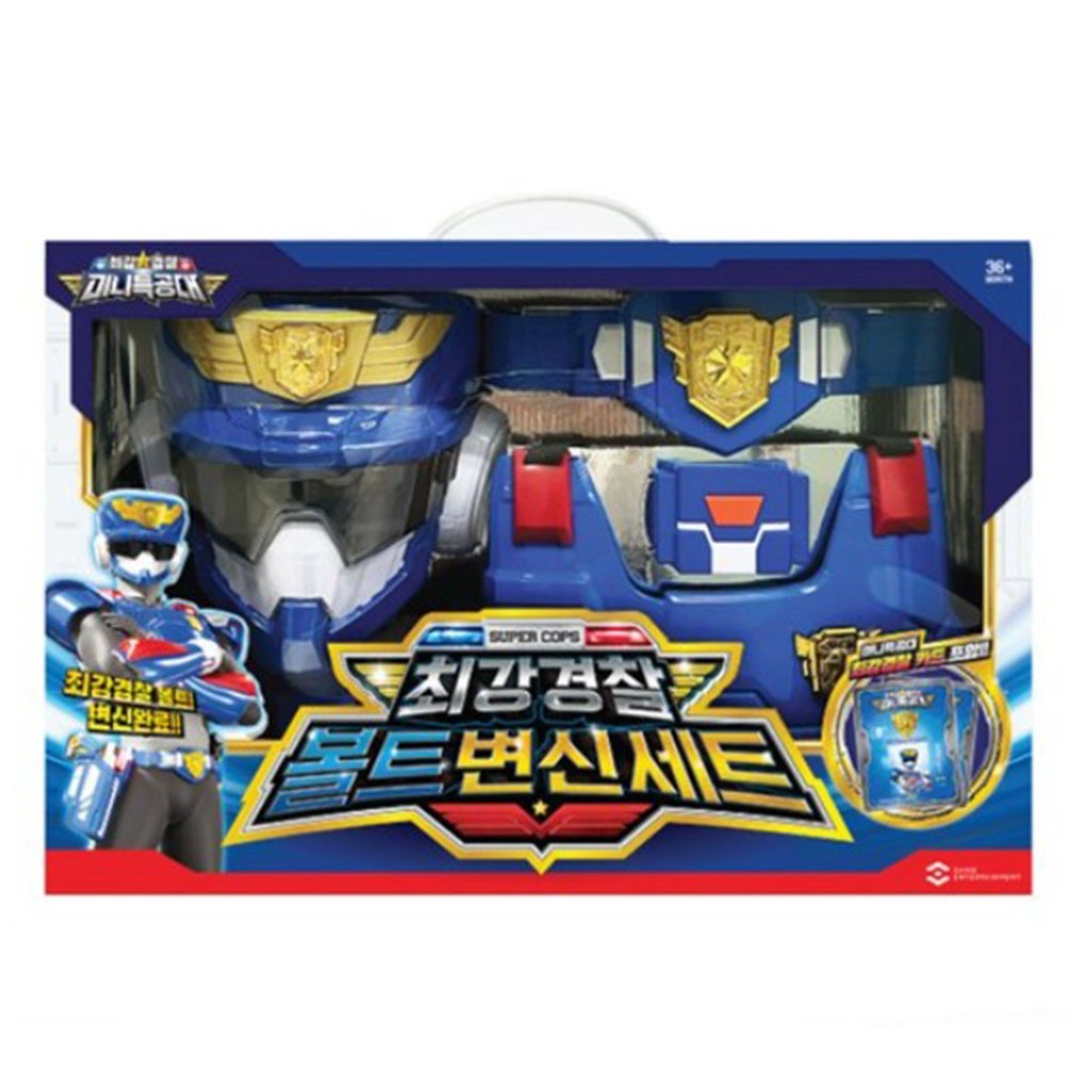 ミニ特攻隊 シーズン6 最強警察 ボルト変身セット 警察カード付き ごっこ遊び おもちゃ 正規品