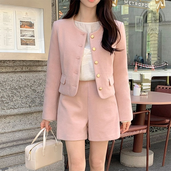 ジャケットショートパンツセットアップ st2689