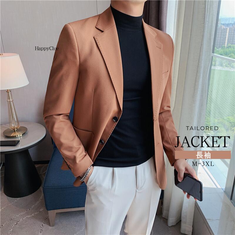 ジャケット アウター メンズ 秋新作 テーラードジャケット メンズ 男性 カジュアル メンズジャケット 春秋 春夏 ビジネス スーツジャケット ビジネスジャケット 通勤 無地 2ボタン ミドル丈 大き