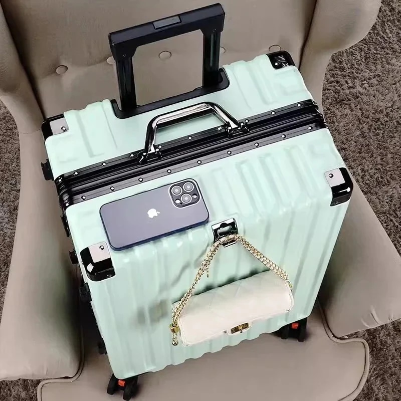 最安値挑戦今も人気荷物ミュートユニバーサルホイールトロリーケース24インチパスワードスーツケース