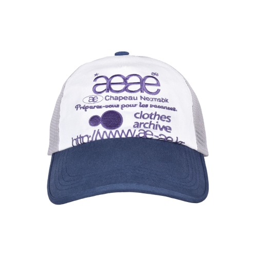 【AEAE】 WEB LOGO MESH CAP - [GREY/BLUE] キャップ 正規品
