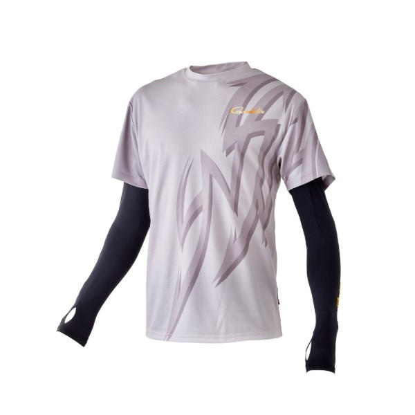 がまかつ ウェア GM3760 アルテマクール Tシャツ(アームカバー付き) ライトグレー 5L