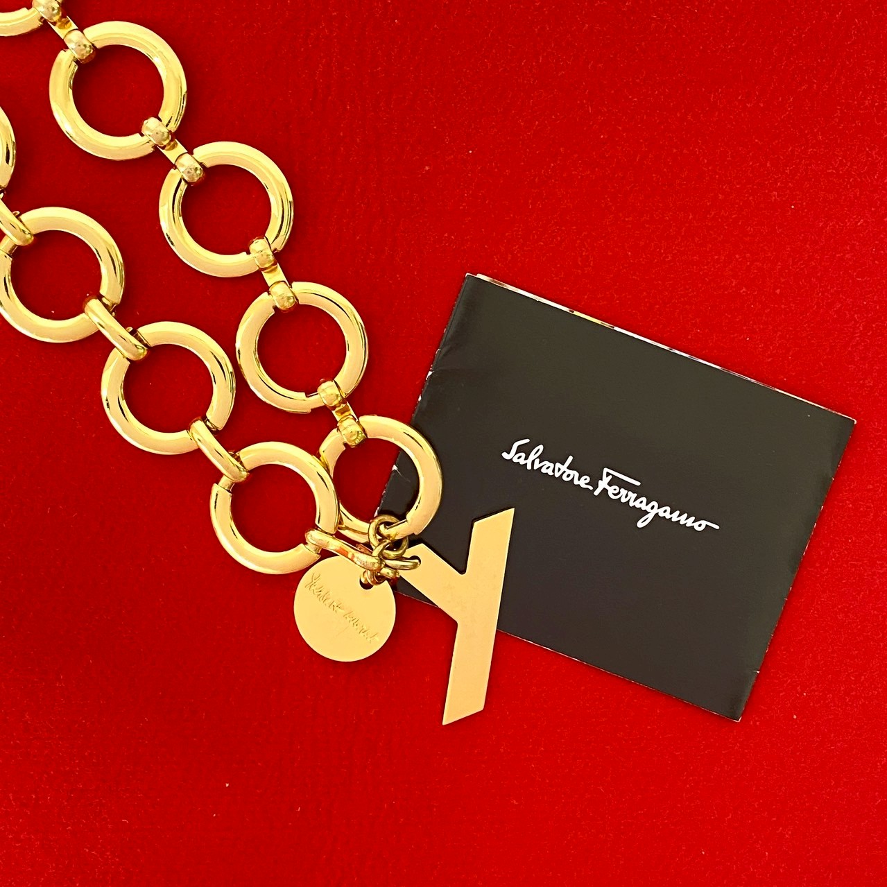 Y モチーフベルト GP ゴールド 3302q