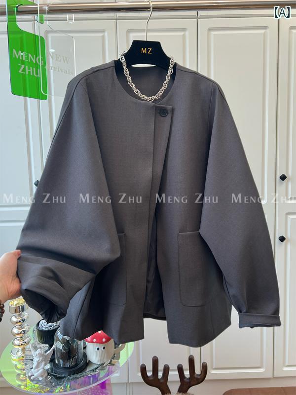 ビジネス　スーツ　ジャケット 高級と 韓国 2025 春の シンプル ファッション カジュアル 不規則な ワン ボタン スーツ ジャケット 女性用