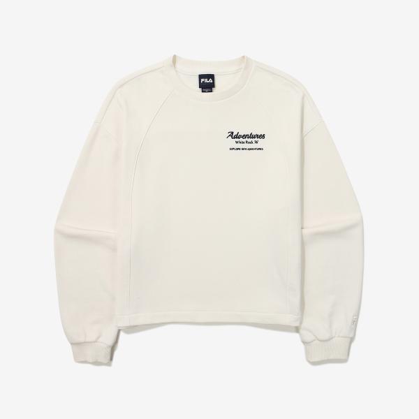 FILA セミクロップ メンズトレーナー グラフィック スモール