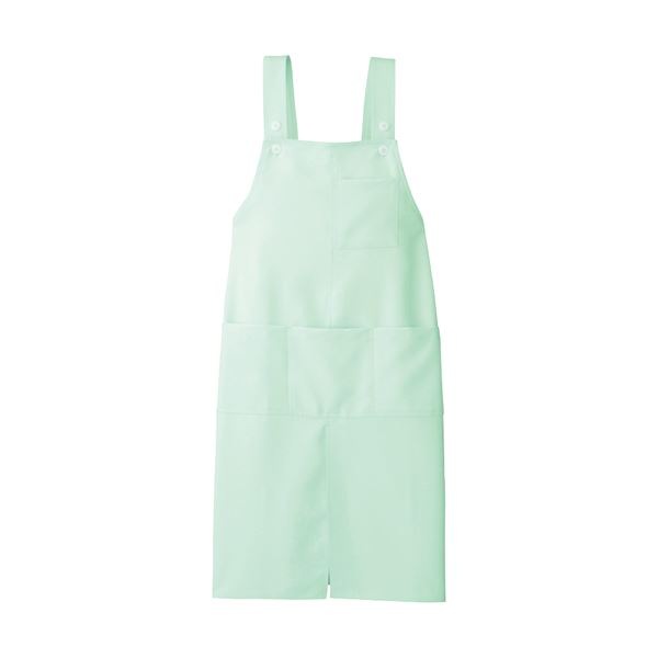 （まとめ）アイトス ロングエプロンストレッチギャバ ミント フリーサイズ AIT861373GR 1枚5セット