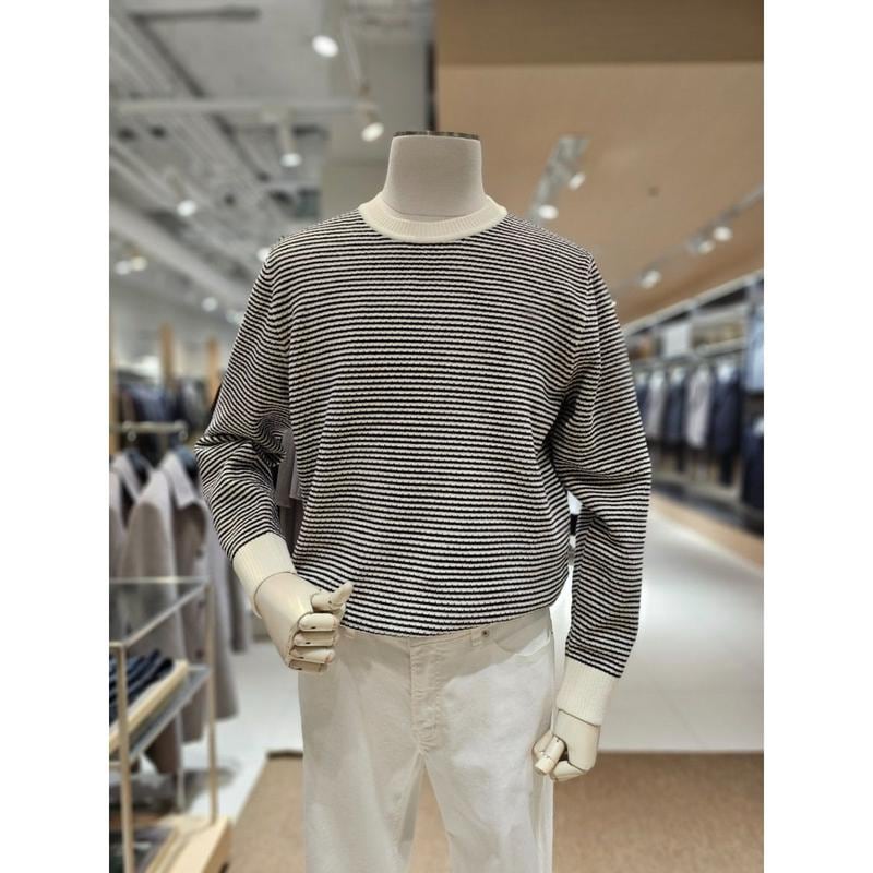 [坡州店] [AND Z()] 3色シェニールラウンドセーター (BZG1ER1101)